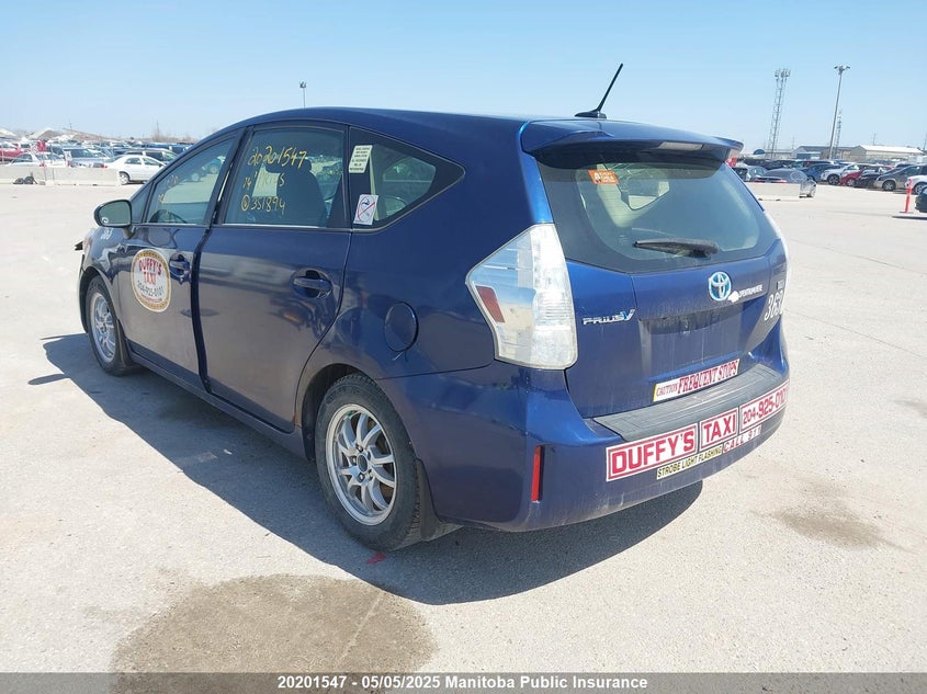 2014 Toyota Prius V VIN: JTDZN3EU6E3351894 Lot: 20201547