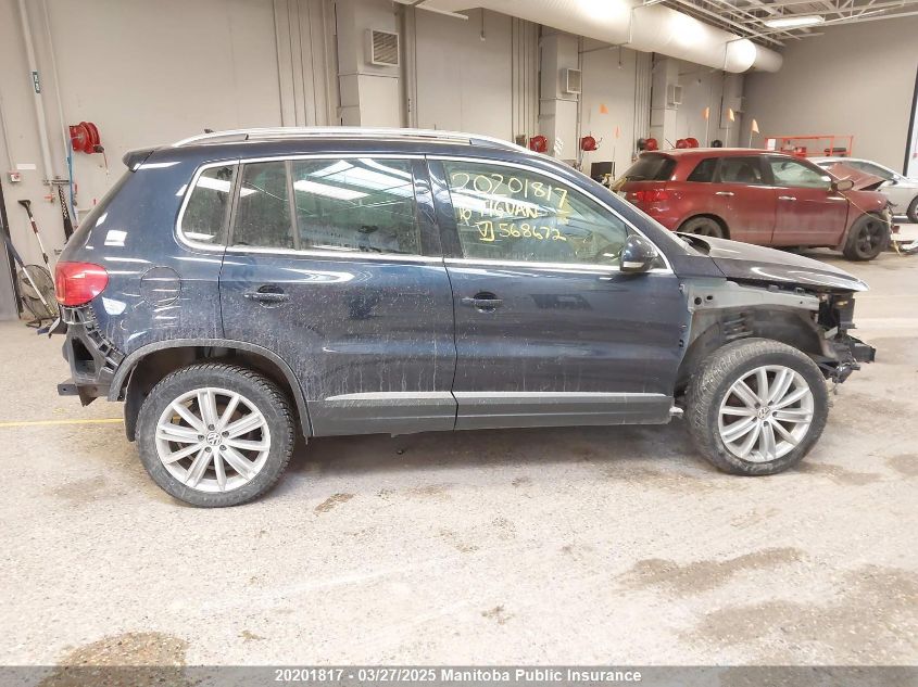 2016 Volkswagen Tiguan 2.0 Tsi VIN: WVGJV7AX8GW568672 Lot: 20201817