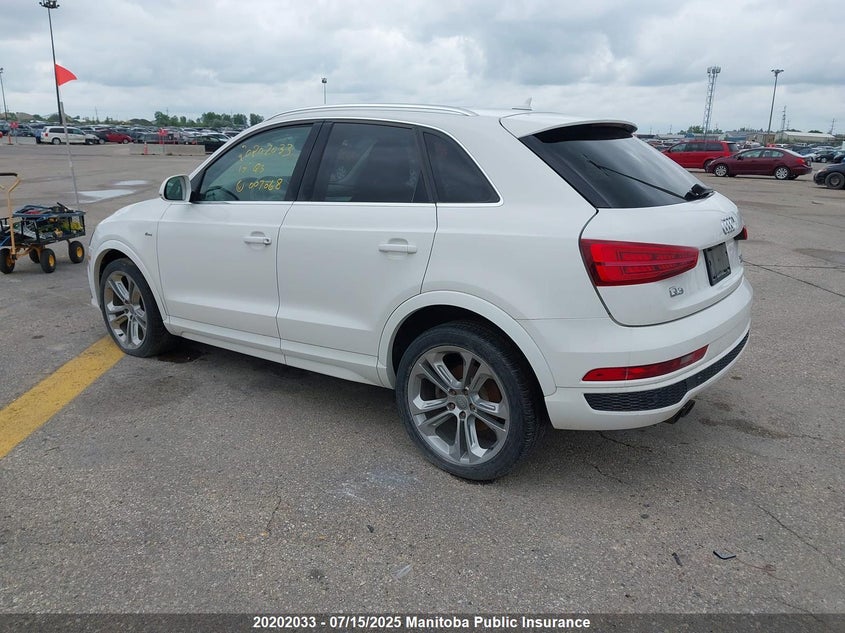 2017 Audi Q3 VIN: WA1GCCFSXHR007068 Lot: 20202033