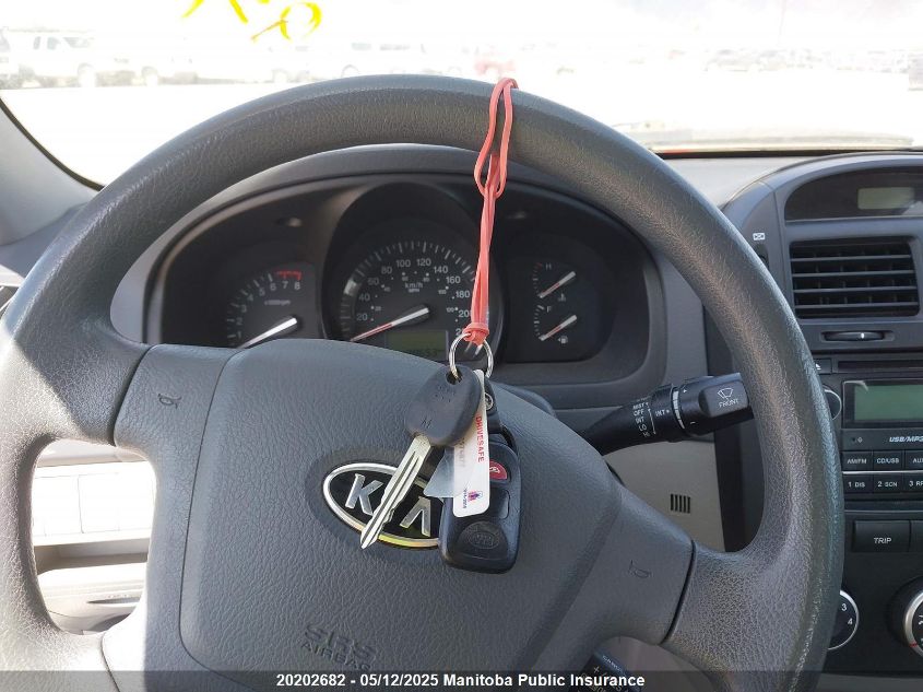 2009 Kia Spectra Lx Convenience VIN: KNAFE221995649709 Lot: 20202682