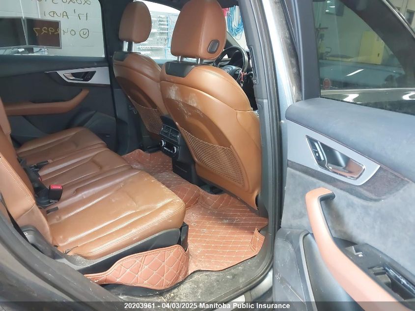 2017 Audi Q7 V6 VIN: WA1WAAF70HD042927 Lot: 20203961