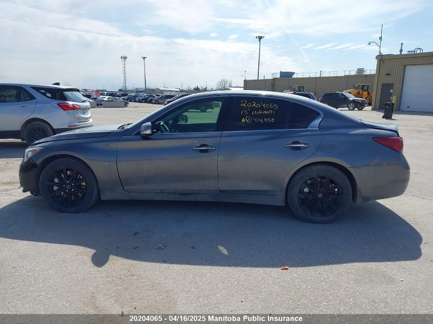 2015 Infiniti Q50 VIN: JN1BV7ARXFM414956 Lot: 20204065