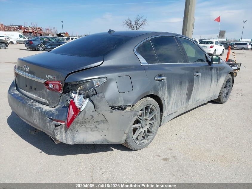 2015 Infiniti Q50 VIN: JN1BV7ARXFM414956 Lot: 20204065