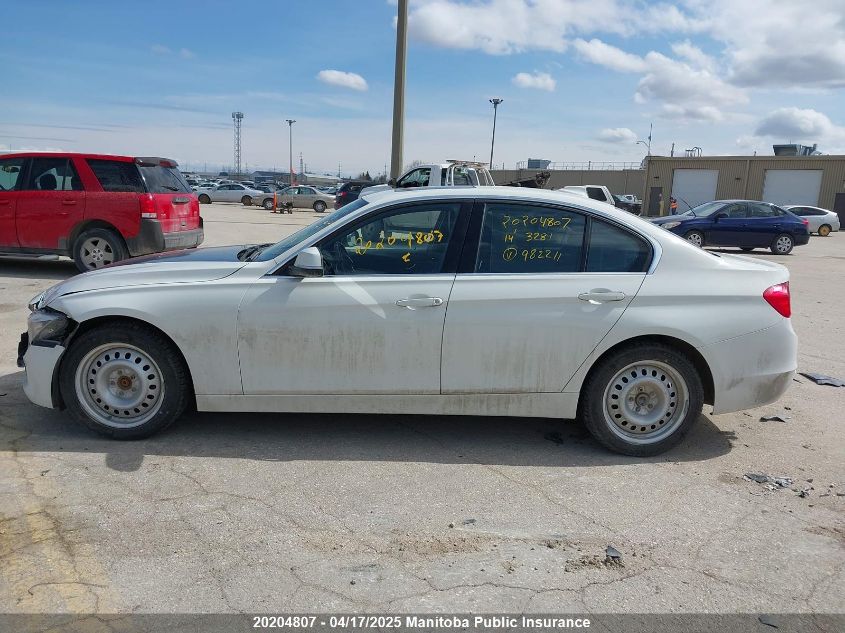 2014 BMW 328I xDrive VIN: WBA3B3C52EJ982211 Lot: 20204807