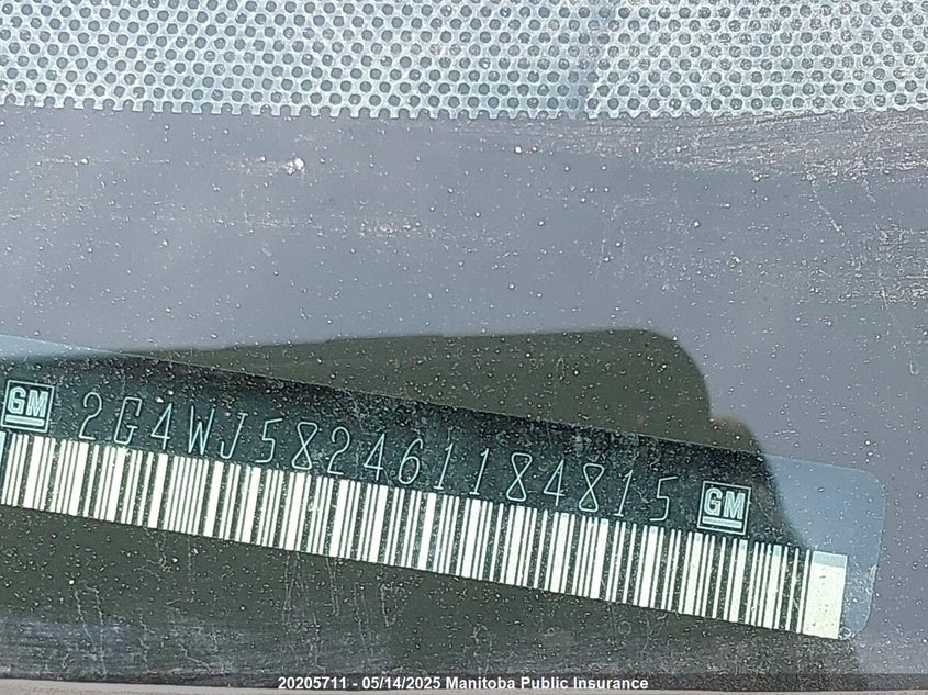 2006 Buick Allure Cxl VIN: 2G4WJ582461184815 Lot: 20205711