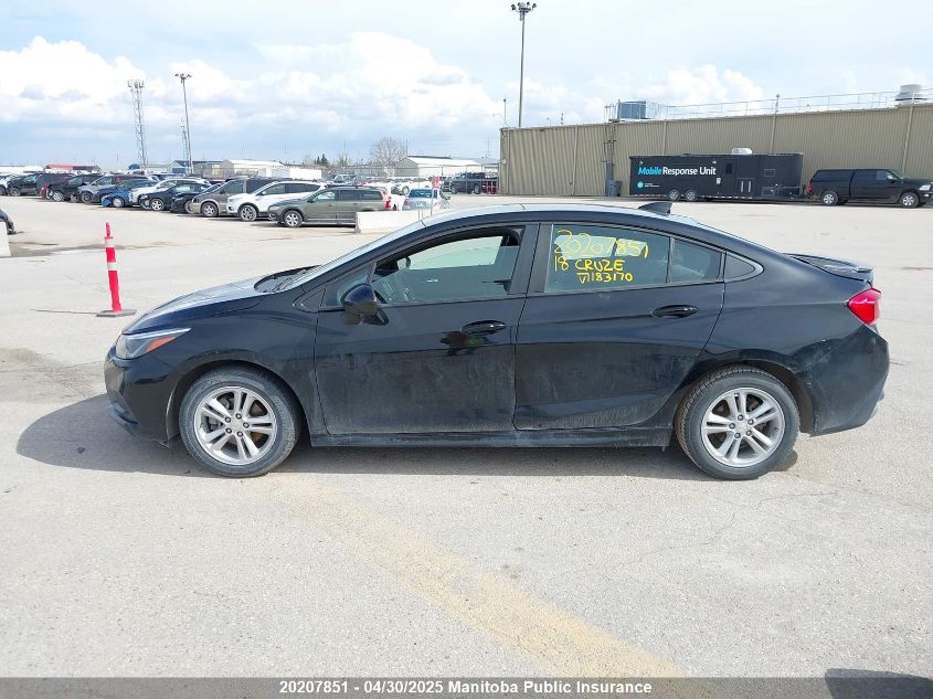 2018 Chevrolet Cruze Lt Turbo VIN: 1G1BE5SM4J7183170 Lot: 20207851