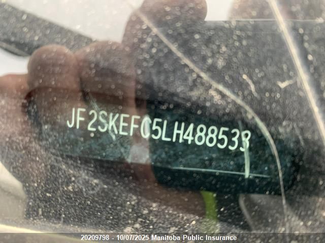 2020 Subaru Forester 2.5I VIN: JF2SKEFC5LH488533 Lot: 20209798