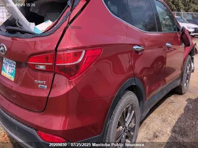 2013 Hyundai Santa Fe VIN: 5XYZUDLB5DG111840 Lot: 20209830