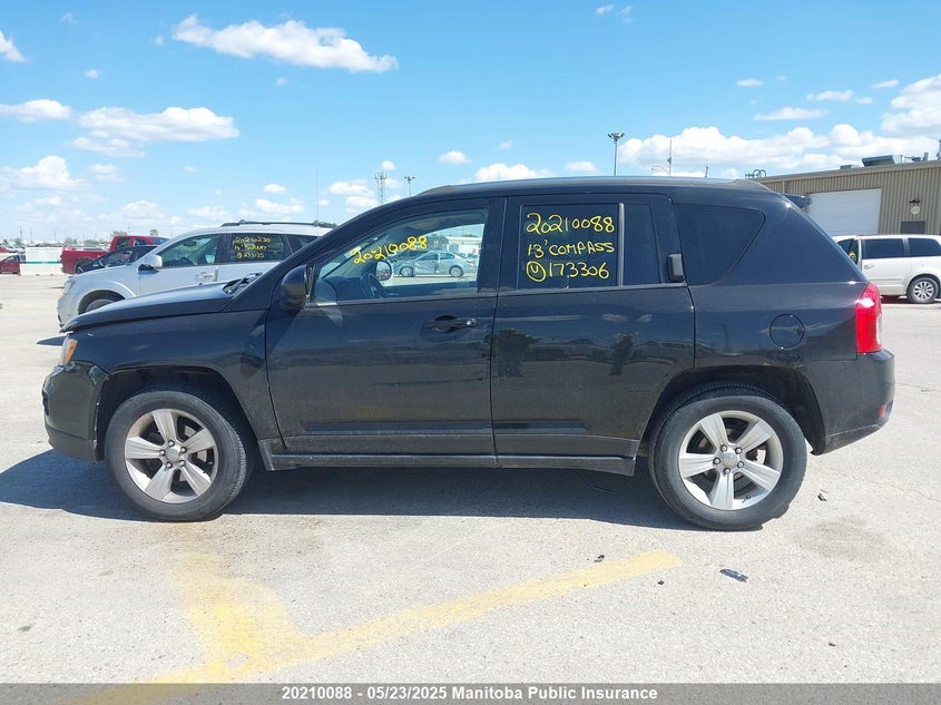 2013 Jeep Compass North VIN: 1C4NJDAB8DD173306 Lot: 20210088