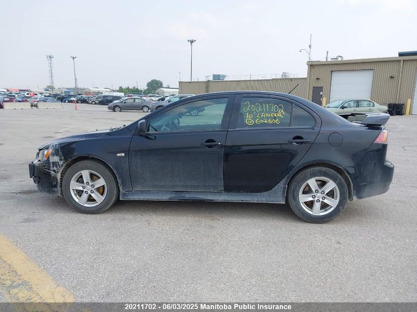 2010 Mitsubishi Lancer Gts VIN: JA32U8FW9AU602606 Lot: 20211702