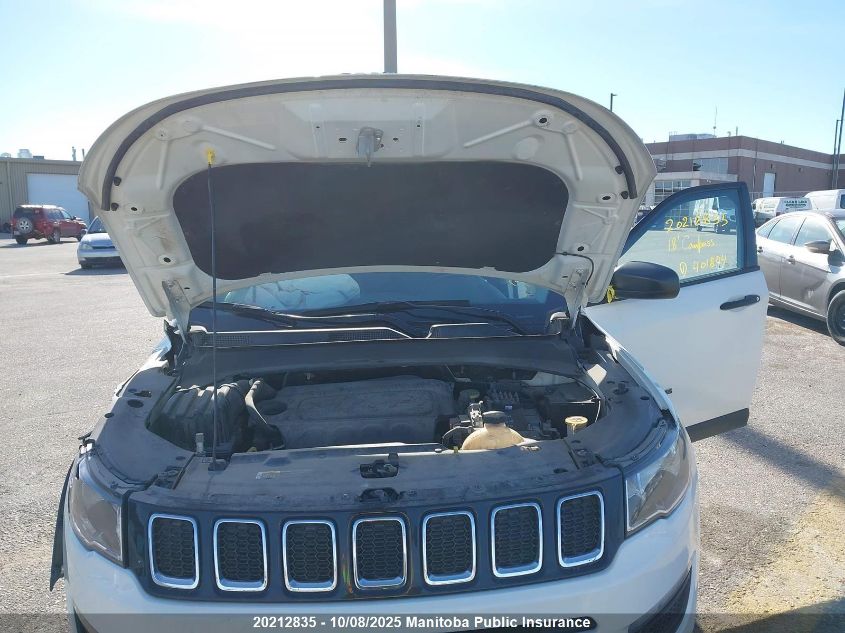2018 Jeep Compass Sport VIN: 3C4NJDAB7JT401804 Lot: 20212835