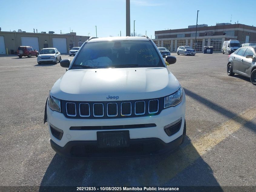 2018 Jeep Compass Sport VIN: 3C4NJDAB7JT401804 Lot: 20212835