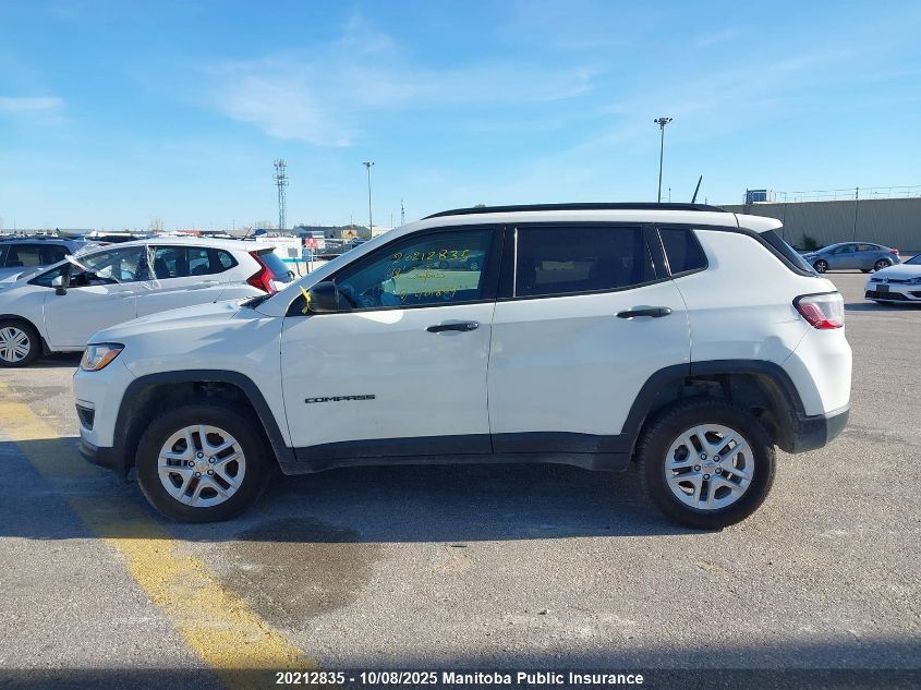 2018 Jeep Compass Sport VIN: 3C4NJDAB7JT401804 Lot: 20212835