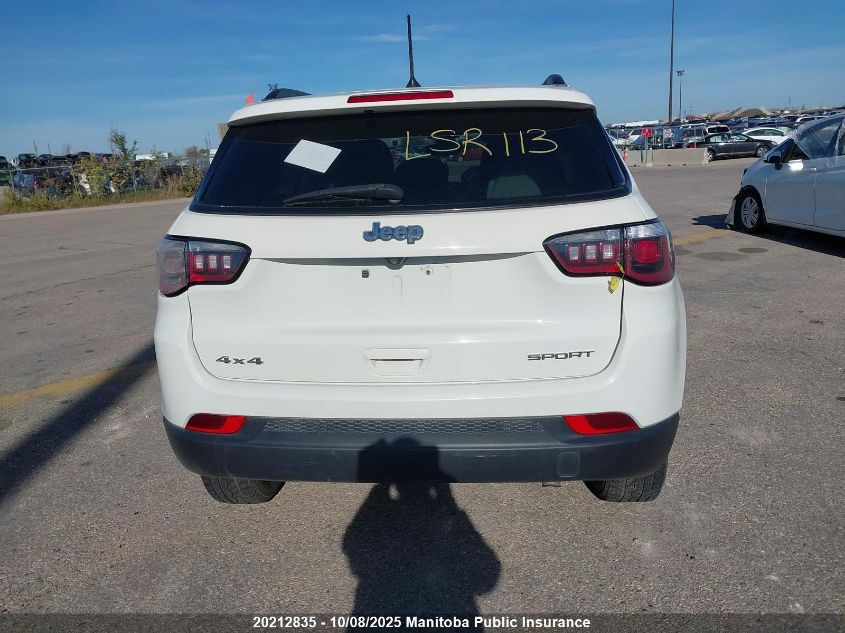 2018 Jeep Compass Sport VIN: 3C4NJDAB7JT401804 Lot: 20212835