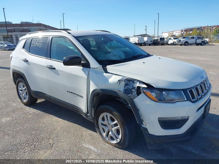 2018 Jeep Compass Sport VIN: 3C4NJDAB7JT401804 Lot: 20212835