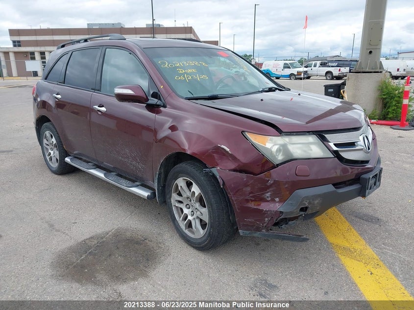 2HNYD28207H000105 2007 Acura Mdx auction photo 1