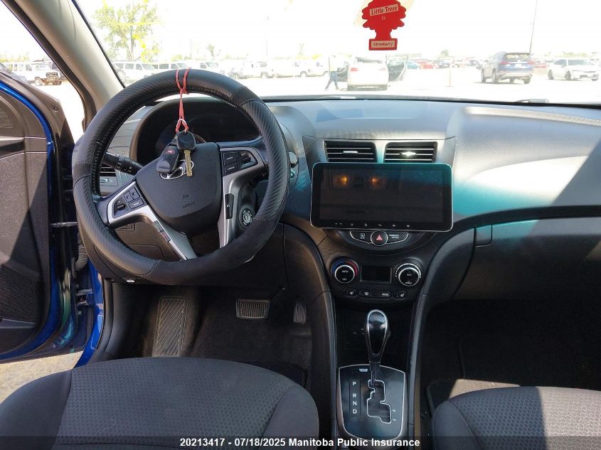 2015 Hyundai Accent Gls VIN: KMHCU5AE1FU232189 Lot: 20213417