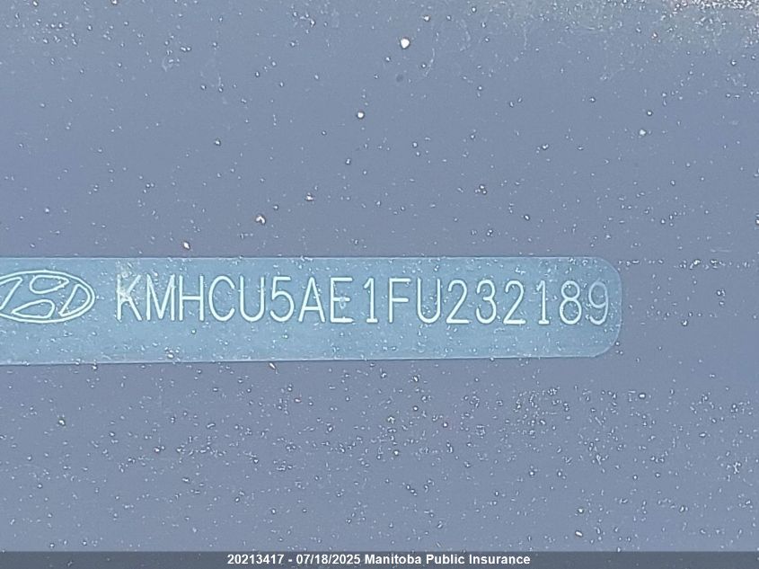 2015 Hyundai Accent Gls VIN: KMHCU5AE1FU232189 Lot: 20213417