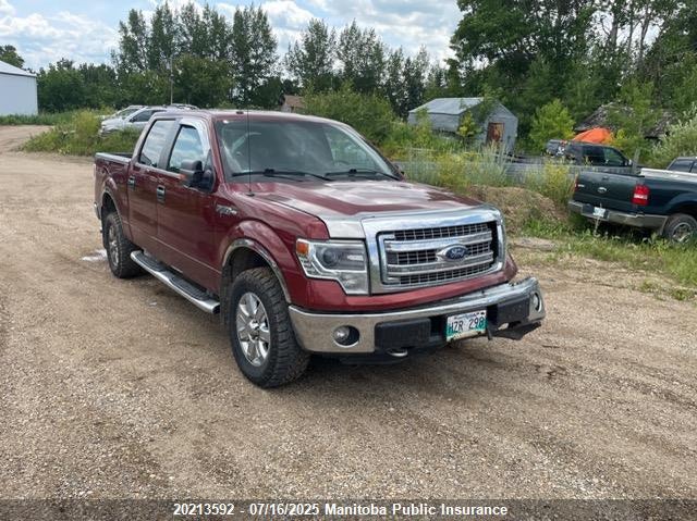 1FTFW1EF9EKF57951 2014 Ford F150 Xlt Supercrew auction photo 1