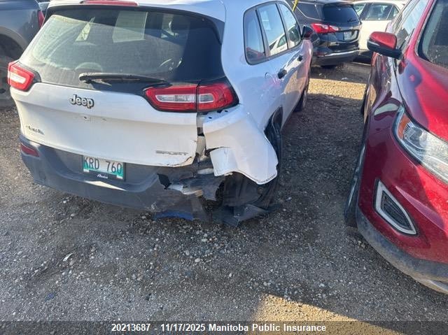 2015 Jeep Cherokee Sport VIN: 1C4PJMAB5FW606273 Lot: 20213687