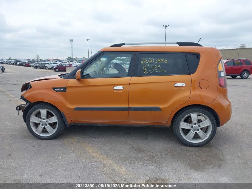 2010 Kia Soul 4U VIN: KNDJT2A27A7092126 Lot: 20213890