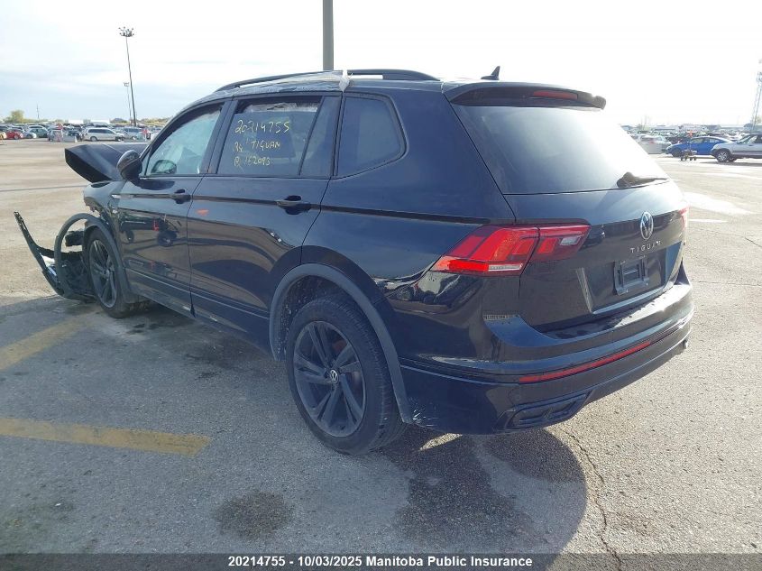 2024 Volkswagen Tiguan Comfort R-Line 2.0 Tsi VIN: 3VV8B7AX0RM162093 Lot: 20214755