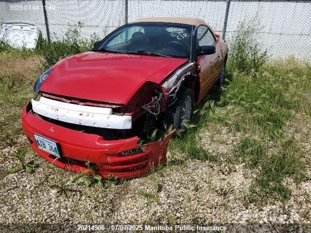 4A3AE35G31E008513 2001 Mitsubishi Eclipse Spyder Gs auction photo 1