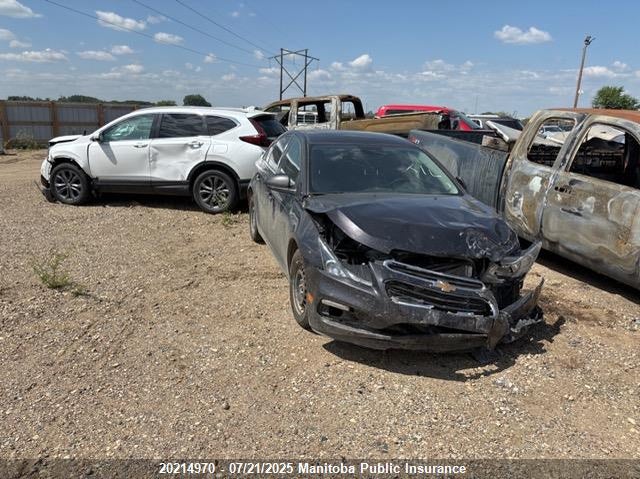 1G1PE5SB6F7276932 2015 Chevrolet Cruze Lt Turbo auction photo 1