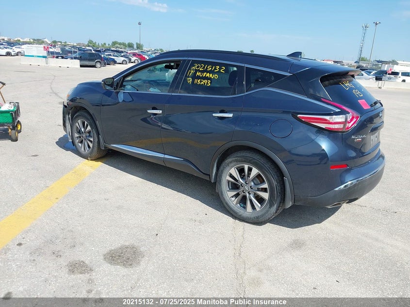 2017 Nissan Murano Sv VIN: 5N1AZ2MH4HN118293 Lot: 20215132