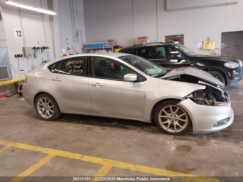 2013 Dodge Dart Sxt VIN: 1C3CDFBA5DD301179 Lot: 20215181