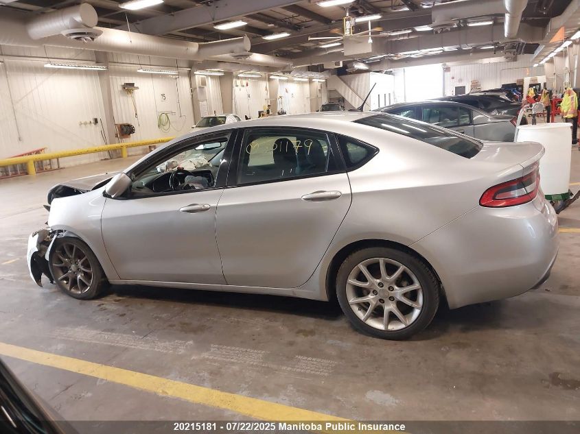 2013 Dodge Dart Sxt VIN: 1C3CDFBA5DD301179 Lot: 20215181