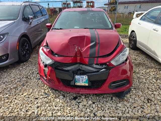 2013 Dodge Dart Rallye VIN: 1C3CDFBH0DD721221 Lot: 20215310