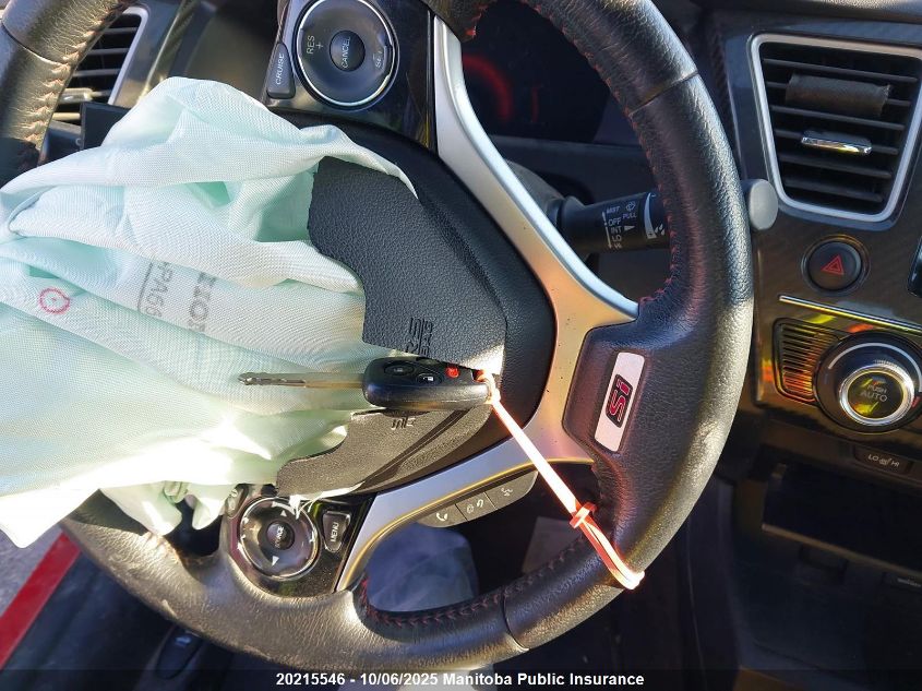 2013 Honda Civic Si Si VIN: 2HGFG4A55DH101397 Lot: 20215546