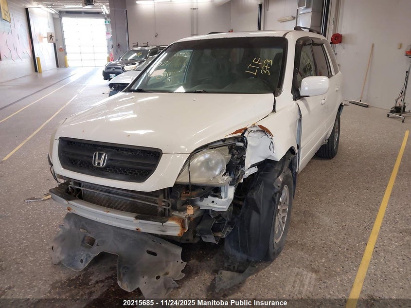 2005 Honda Pilot Ex-L VIN: 2HKYF18705H568171 Lot: 20215685