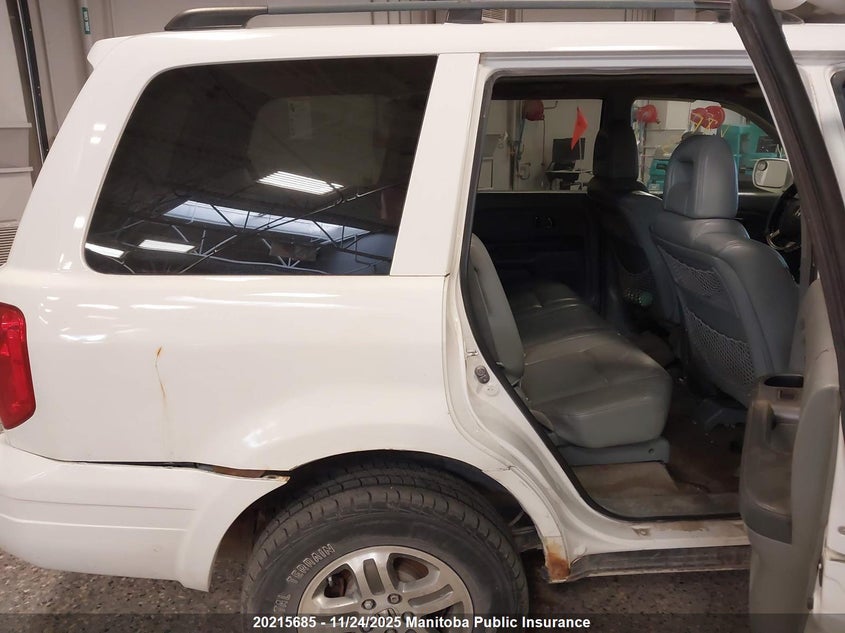 2005 Honda Pilot Ex-L VIN: 2HKYF18705H568171 Lot: 20215685