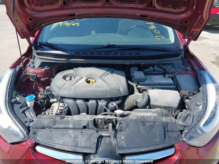 2014 Hyundai Elantra Gls VIN: 5NPDH4AE4EH486043 Lot: 20215935