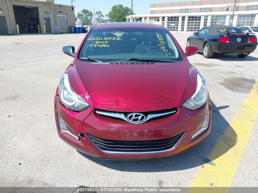 2014 Hyundai Elantra Gls VIN: 5NPDH4AE4EH486043 Lot: 20215935