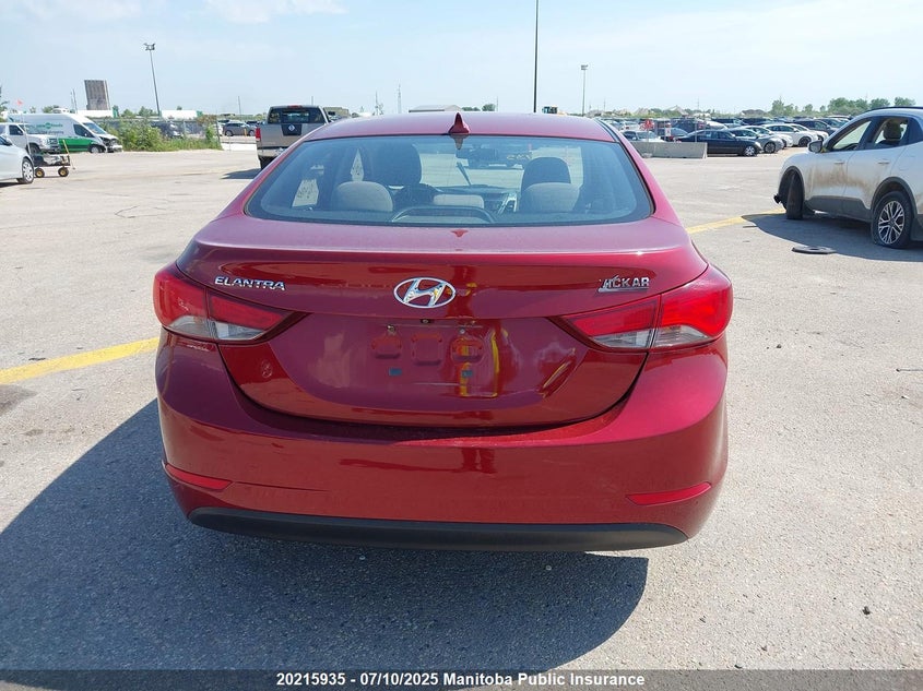 2014 Hyundai Elantra Gls VIN: 5NPDH4AE4EH486043 Lot: 20215935