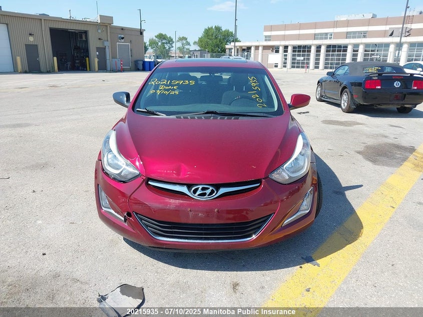 2014 Hyundai Elantra Gls VIN: 5NPDH4AE4EH486043 Lot: 20215935