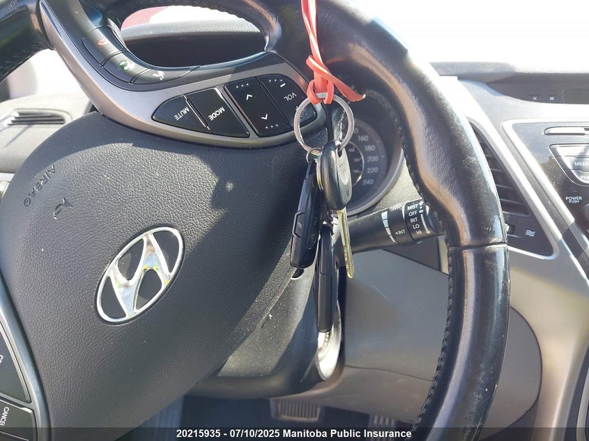 2014 Hyundai Elantra Gls VIN: 5NPDH4AE4EH486043 Lot: 20215935