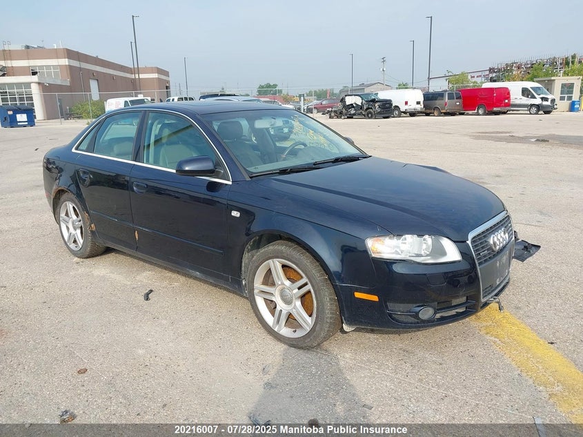 2007 Audi A4 2.0T Quattro VIN: WAUDF78E37A059456 Lot: 20216007