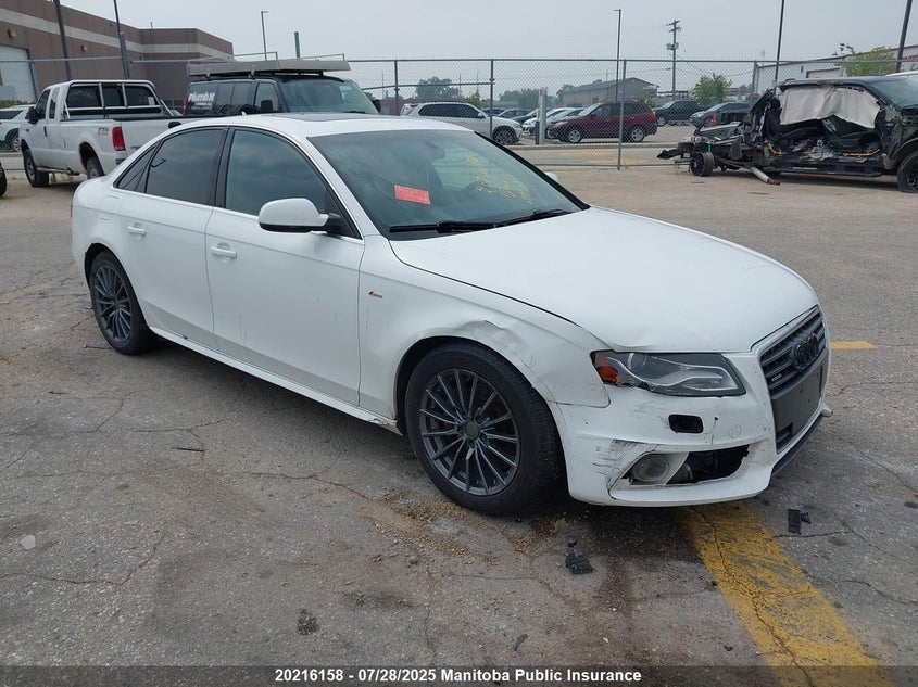 2012 Audi A4 2.0T Quattro VIN: WAUFFCFL2CA020306 Lot: 20216158