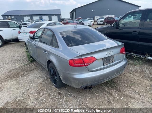 2011 Audi A4 2.0T Quattro VIN: WAUDFCFL4BA093344 Lot: 20216312