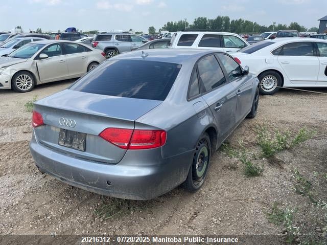 2011 Audi A4 2.0T Quattro VIN: WAUDFCFL4BA093344 Lot: 20216312