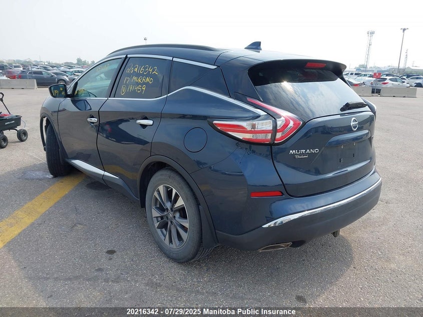 2017 Nissan Murano Sv VIN: 5N1AZ2MH3HN191459 Lot: 20216342