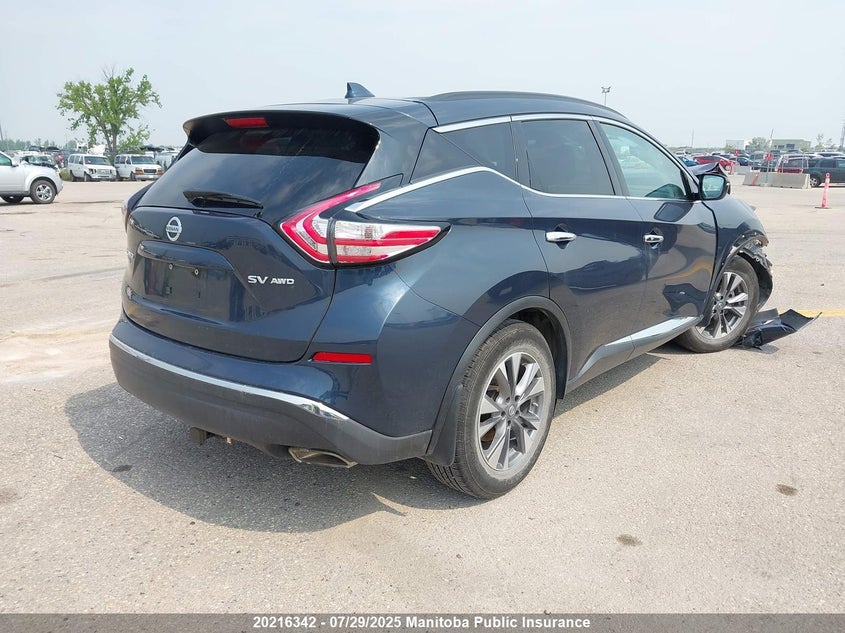 2017 Nissan Murano Sv VIN: 5N1AZ2MH3HN191459 Lot: 20216342
