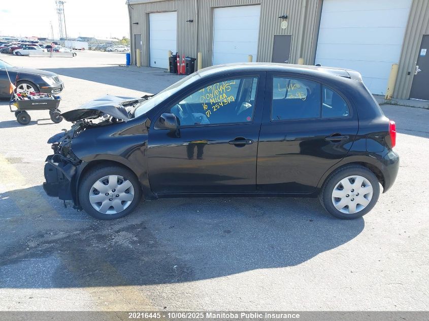 2016 Nissan Micra Sv VIN: 3N1CK3CP1GL254379 Lot: 20216445