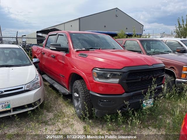 1C6SRFFT9MN662517 2021 Dodge Ram 1500 Big Horn Crew Cab auction photo 1