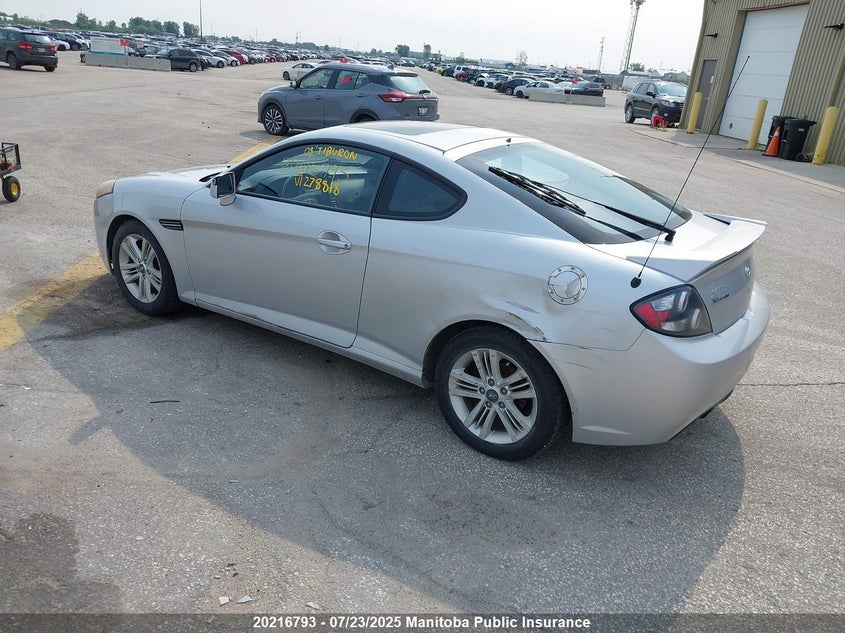 2008 Hyundai Tiburon Gs VIN: KMHHM65D58U278818 Lot: 20216793