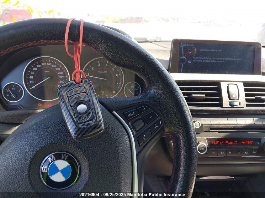 2013 BMW 328Xi VIN: WBA3B3C58DF537490 Lot: 20216904